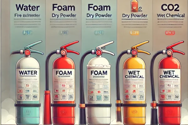 types of fire extinguishers